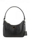 Re-Edition Saffiano Leather Mini Bag Black - PRADA - BALAAN 4