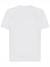 Pisato Effect Logo Patch Short Sleeve T-Shirt White - STONE ISLAND - BALAAN 3