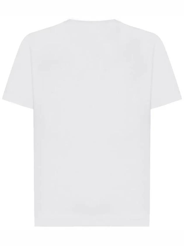 Pisato Effect Logo Patch Short Sleeve T-Shirt White - STONE ISLAND - BALAAN 3