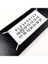 Number Logo Stitched Leather Belt Black - MAISON MARGIELA - BALAAN 5