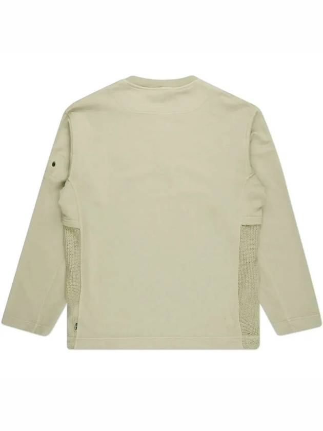 Wappen Shadow Project Mesh Long Sleeve T-Shirt Khaki Beige - STONE ISLAND - BALAAN 4