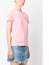 Ice Cream Patch Short Sleeve T-Shirt Pink - MAISON KITSUNE - BALAAN 5