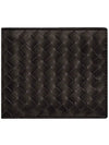 Intrecciato Weaving Half Wallet Espresso - BOTTEGA VENETA - BALAAN 2