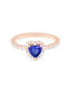 Sparkling Heart Ring Blue Gold - PANDORA - BALAAN 3