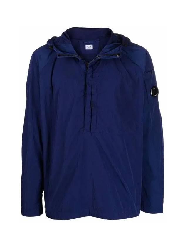 Men's Chrome R Lens Hooded Anorak Blue - CP COMPANY - BALAAN 3