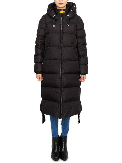 Women's Panda Hooded Long Padding Black - PARAJUMPERS - BALAAN 2