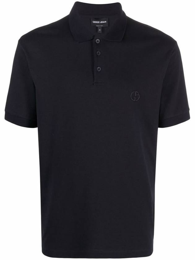 Giorgio Armani Stretch Cotton Pique Polo Shirt Clothing - GIORGIO ARMANI - BALAAN 1