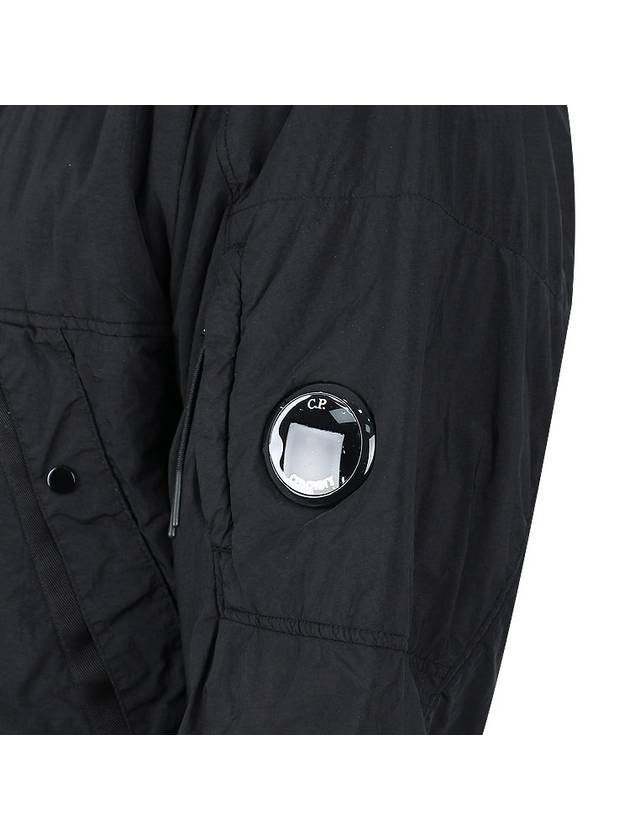 Lens Wappen Zip-Up Jacket Black - CP COMPANY - BALAAN 7