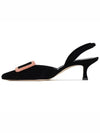 Mayslibi Leather Slingback Heels Black - MANOLO BLAHNIK - BALAAN 3