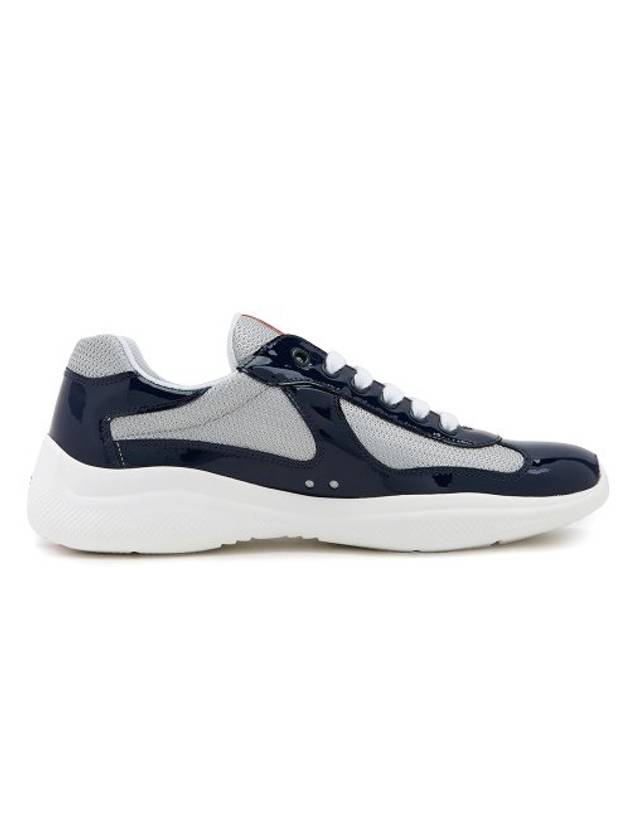 America's Cup Low Top Sneakers Royal Blue Silver - PRADA - BALAAN 1