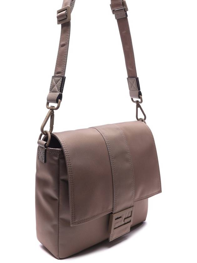 Baguette Medium Nylon Messenger Bag Beige - FENDI - BALAAN 4