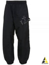 Anchor Embroidered Logo Twisted Track Pants Black - JW ANDERSON - BALAAN 2