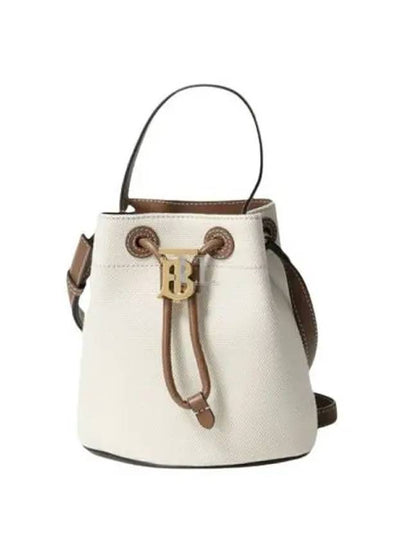 Mini TB Bucket Bag Natural Malt Brown - BURBERRY - BALAAN 2