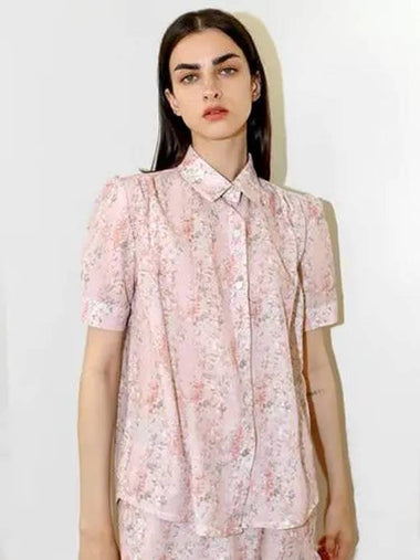 Flower Shirring Blouse Pink - DAMAGE MNEMONIC - BALAAN 1