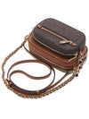 Jet Set Logo Leather Cross Bag Brown - MICHAEL KORS - BALAAN 5