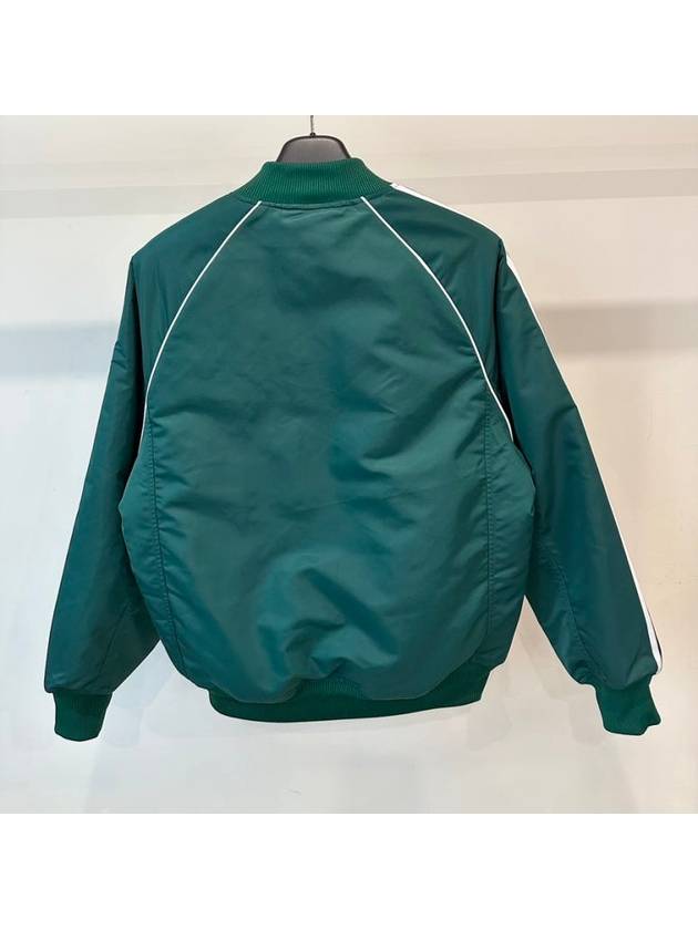 Premium Collegiate Varsity Bomber Jacket Green - ADIDAS - BALAAN 4