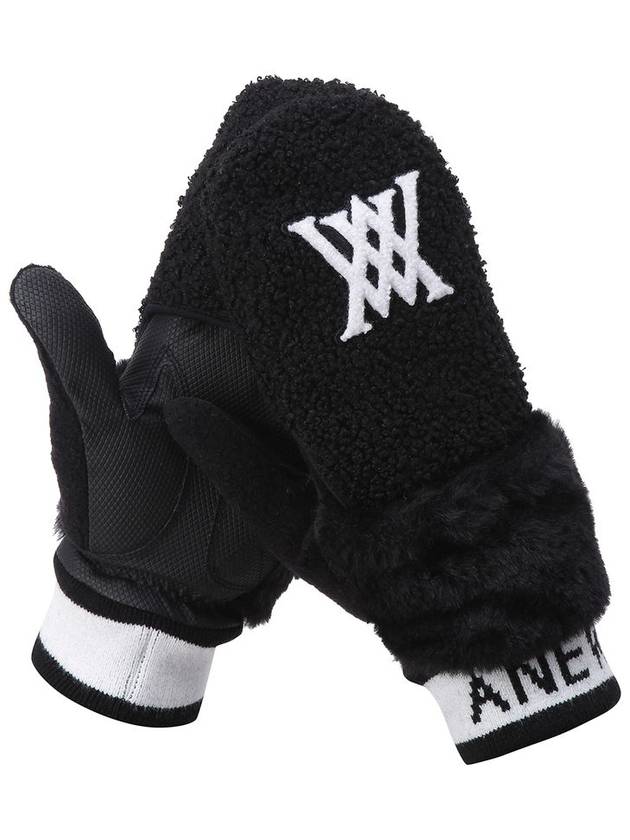 Official W CURLY GOLF GLOVES BK - ANEWGOLF - BALAAN 2