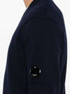 Lambswool GRS Crew Neck Knit Top Navy - CP COMPANY - BALAAN 6