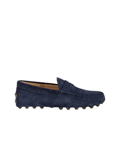 Gommino Bubble Suede Driving Shoes Navy - TOD'S - BALAAN 2