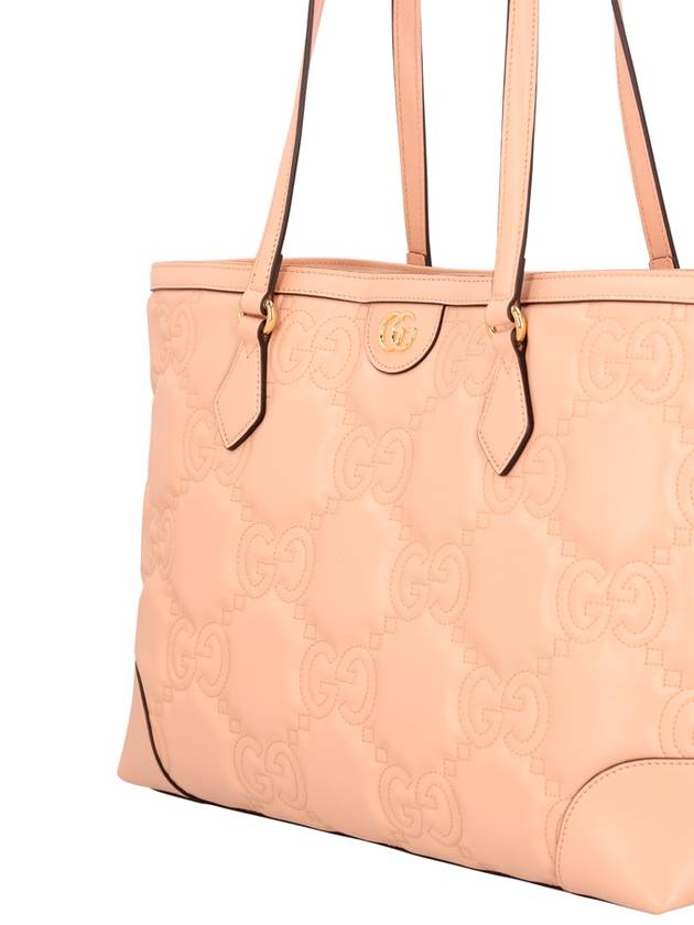 GG Matelasse Leather Medium Tote Bag Beige - GUCCI - BALAAN 4