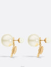 Dior Tribales Earrings Gold Finish Metal White Le - DIOR - BALAAN 2