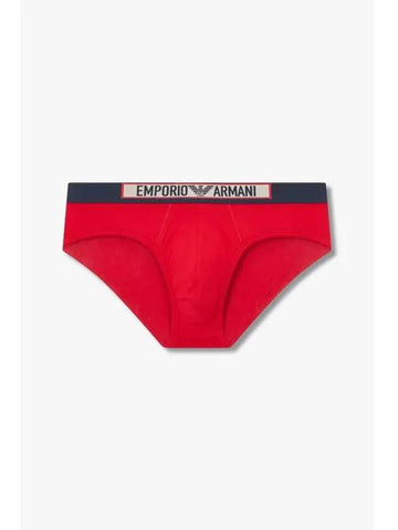 UNDERWEAR Men s Frame Logo Banding Briefs Red - EMPORIO ARMANI - BALAAN 1