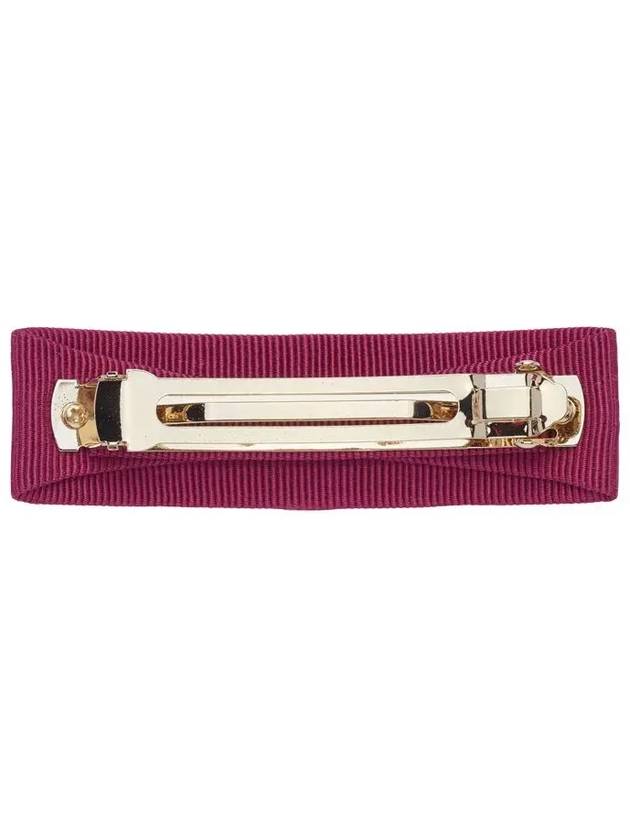 Vara Bow Hair Clip Wine Red - SALVATORE FERRAGAMO - BALAAN 4