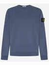 OLD Treatment Wappen Patch Crew Neck Sweatshirt Avio Blue - STONE ISLAND - BALAAN 2