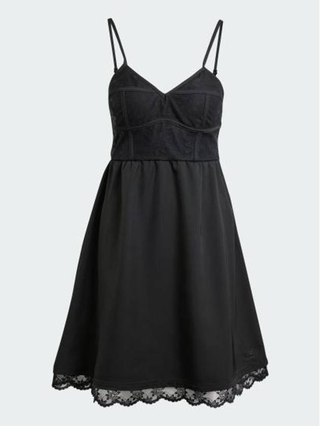 Lace Sleeveless Midi Dress Black - ADIDAS - BALAAN 2