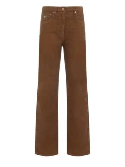 GFP517 S OOO 1449 F098L Wide Leg Corduroy Pants - PRADA - BALAAN 1