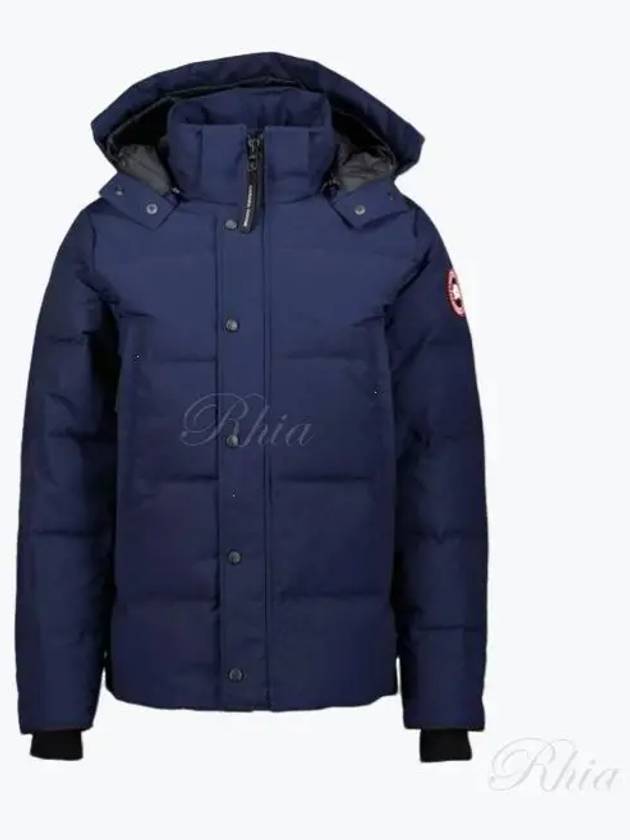 Wyndham Logo Patch Padding Navy - CANADA GOOSE - BALAAN 2