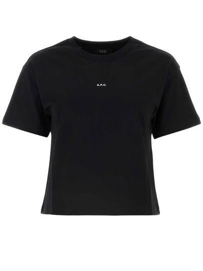 Boxy Micro Logo Short Sleeve T-Shirt Black - A.P.C. - BALAAN 2