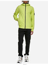 Wappen Patch Soft Shell Hooded Jacket Lemon - STONE ISLAND - BALAAN 4