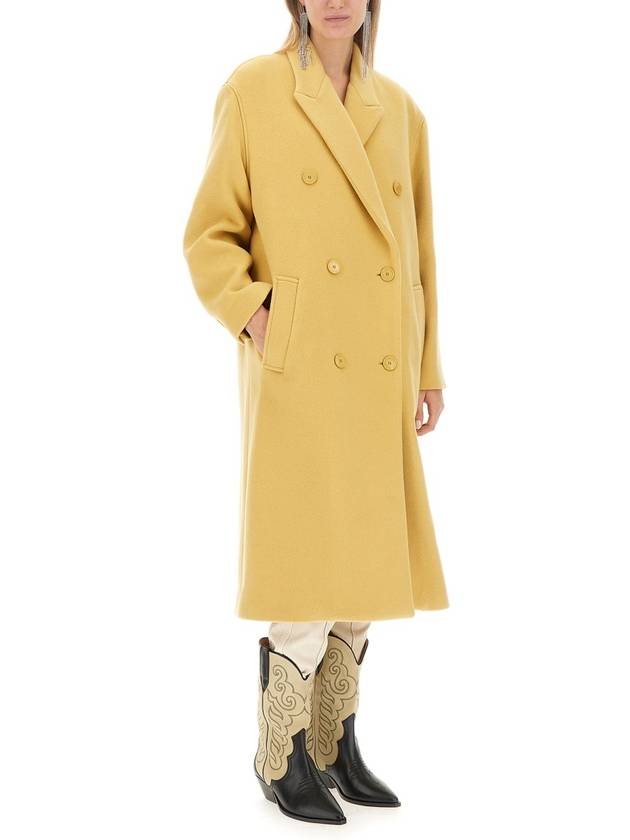 Theodore Wool Single Coat Yellow - ISABEL MARANT - BALAAN 5