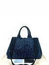 Denim Canapa tote bag and shoulder - PRADA - BALAAN 1