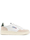 Medalist Leather Low-Top Sneakers Green White - AUTRY - BALAAN 3