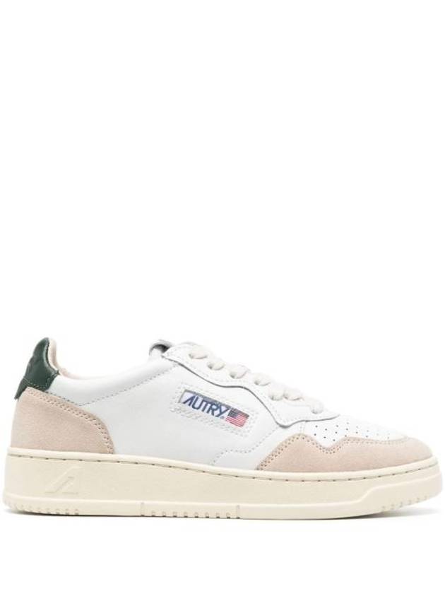 Medalist Leather Low-Top Sneakers Green White - AUTRY - BALAAN 3