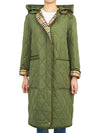 Parkgate Logo Quilted Hooded Padding Khaki - BURBERRY - BALAAN 3