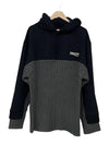 Wave Logo Knit Hoodie Black - BALENCIAGA - BALAAN 2