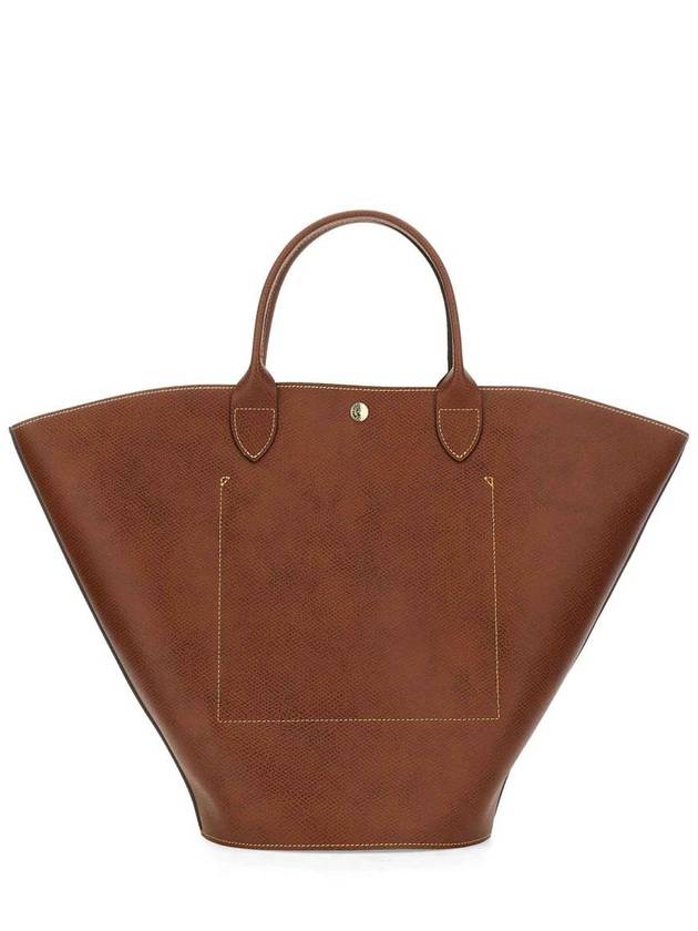 Epure XL Leather Tote Bag Brown - LONGCHAMP - BALAAN 5