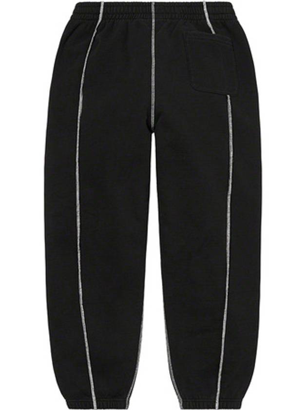 Coverstitch Jogger Sweatpant Black Coverstitch Sweatpant - SUPREME - BALAAN 5