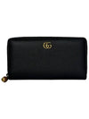 GG Bamboo Zipper Around Long Wallet Black - GUCCI - BALAAN 2