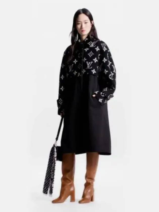 oversized monogram accent coat 1ABTDG - LOUIS VUITTON - BALAAN 2