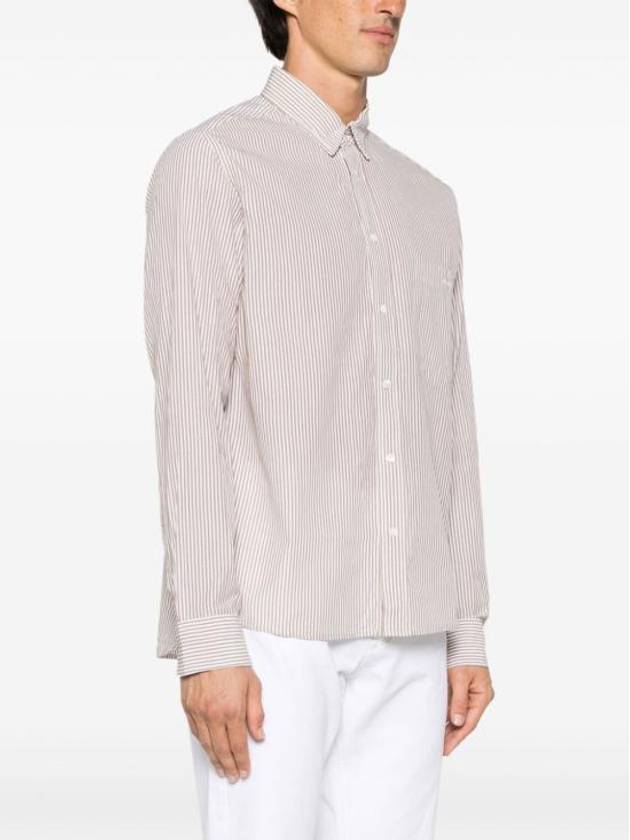 Jasolo Striped Long Sleeve Shirt Brown - ISABEL MARANT - BALAAN 3