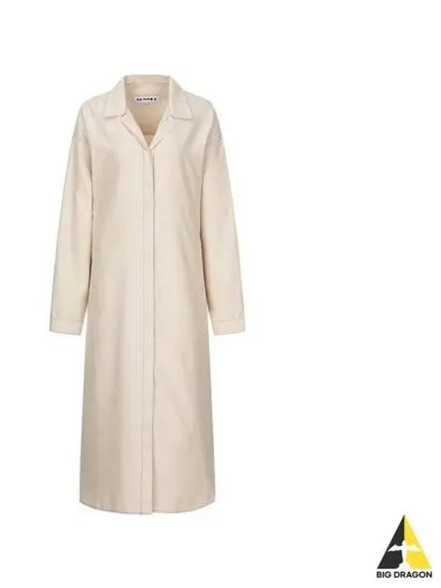 Long sleeve shirt dress beige CRTWWDRE008 TWI002 - SUNNEI - BALAAN 1