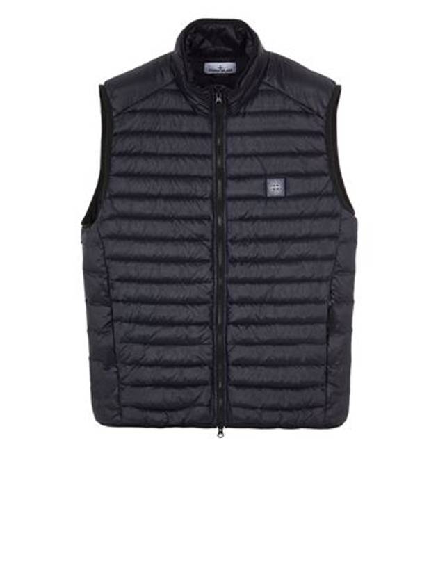 Loom Woven Chambers Recycled Nylon Down Padding Vest Navy - STONE ISLAND - BALAAN 2