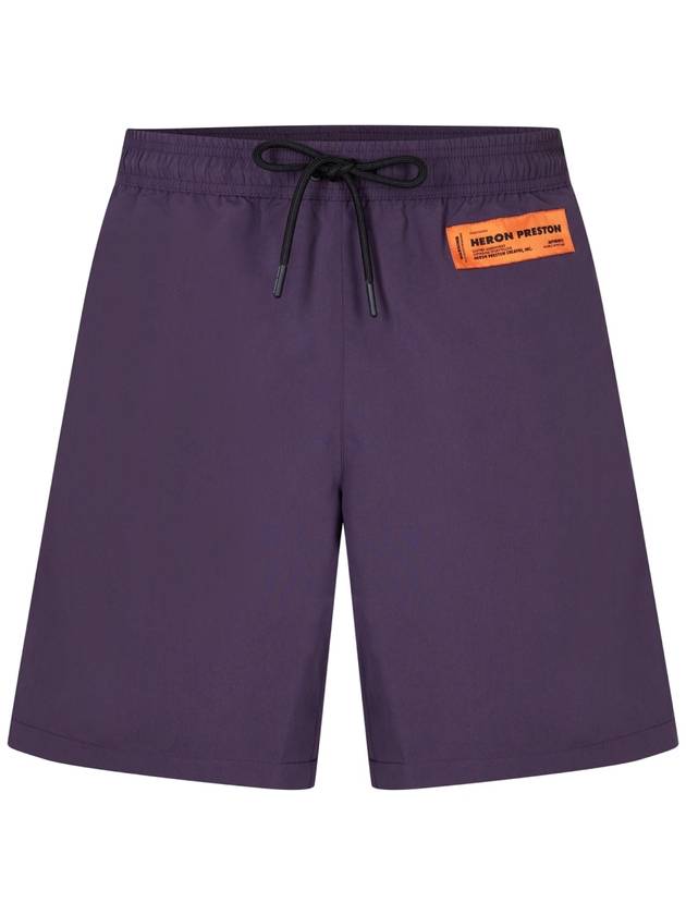 Logo Swim Shorts HMFA005F23FAB0013700 - HERON PRESTON - BALAAN 2