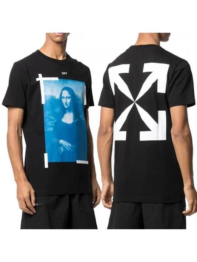 Mona Lisa Slim Short Sleeve T-Shirt Black - OFF WHITE - BALAAN 2