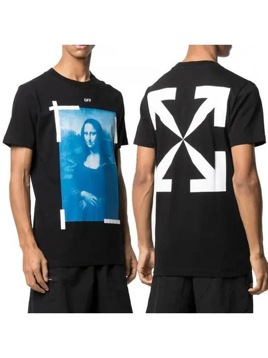 Mona Lisa Slim Short Sleeve T-Shirt Black - OFF WHITE - BALAAN 2