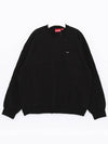 FW23SW22 BLACK small box logo sweatshirt - SUPREME - BALAAN 1